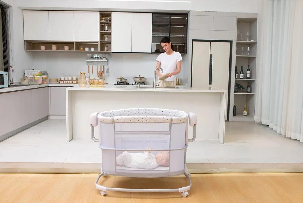 Колыбель Luxmom 08601 Светло-серый