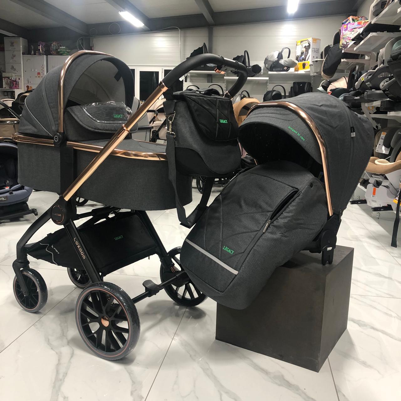 Коляска 2в1 Luxmom 788 Темно-серый