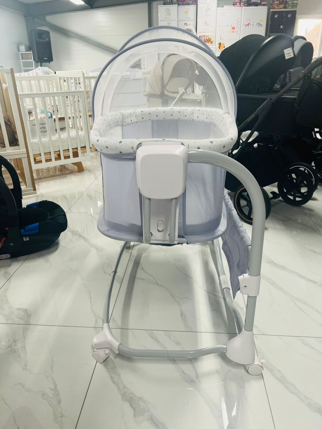 Колыбель Luxmom 08601 Светло-серый