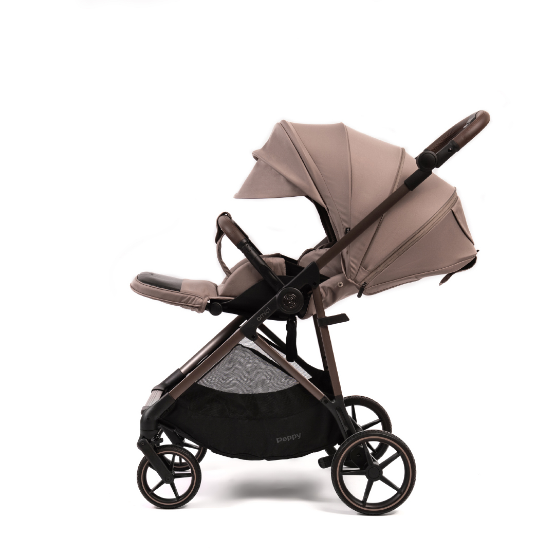Коляска прогулочная Peppy Amici Sandstone (рама Greige)