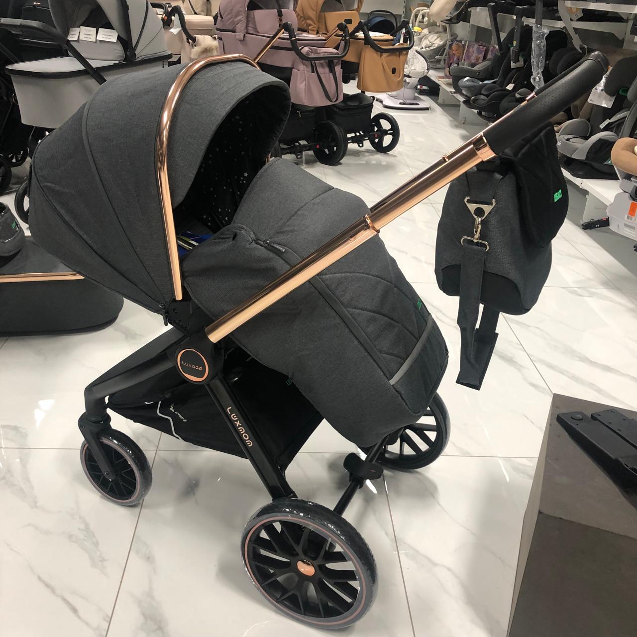 Коляска 2в1 Luxmom 788 Темно-серый