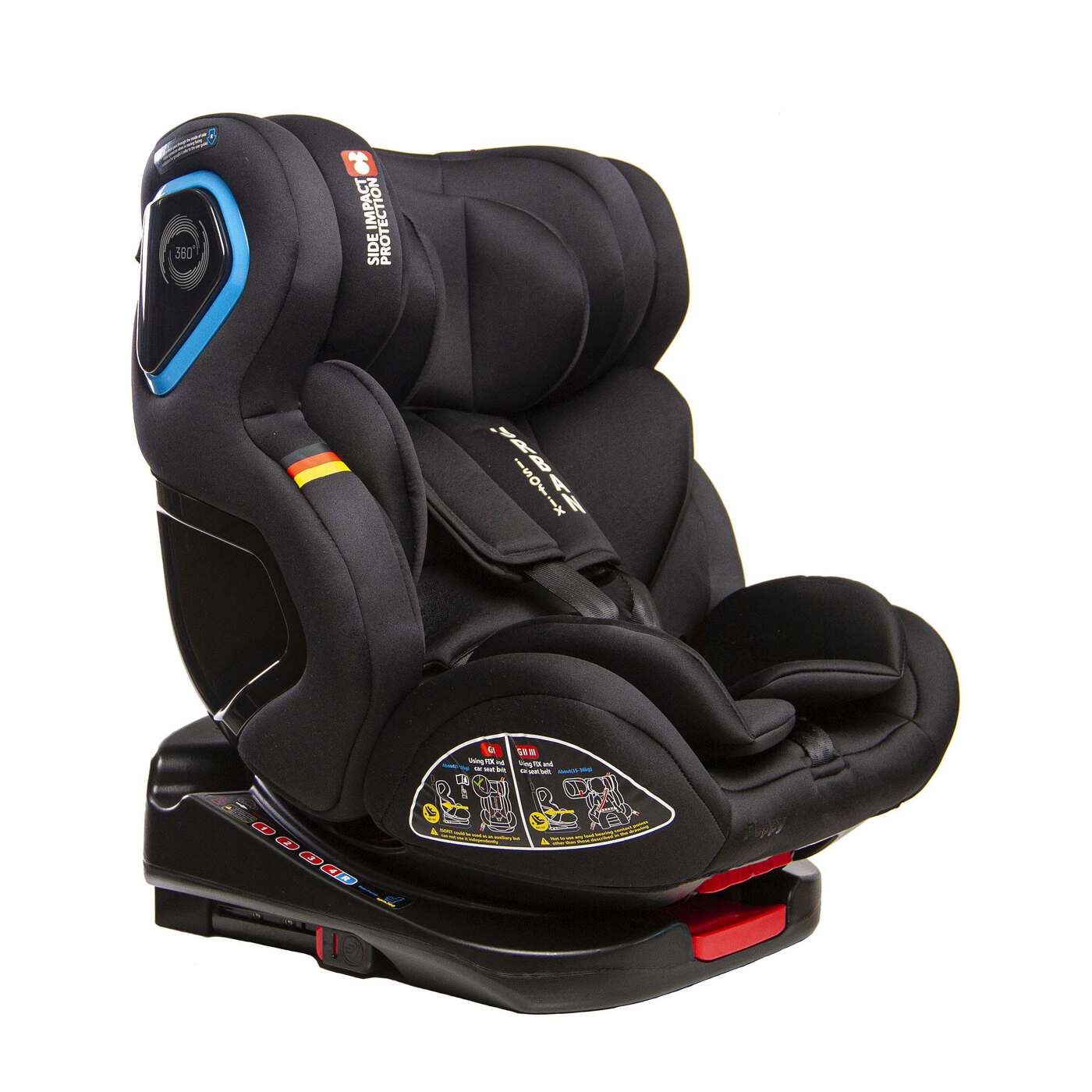 Автокресло 0-36 Peppy Urban Isofix Black