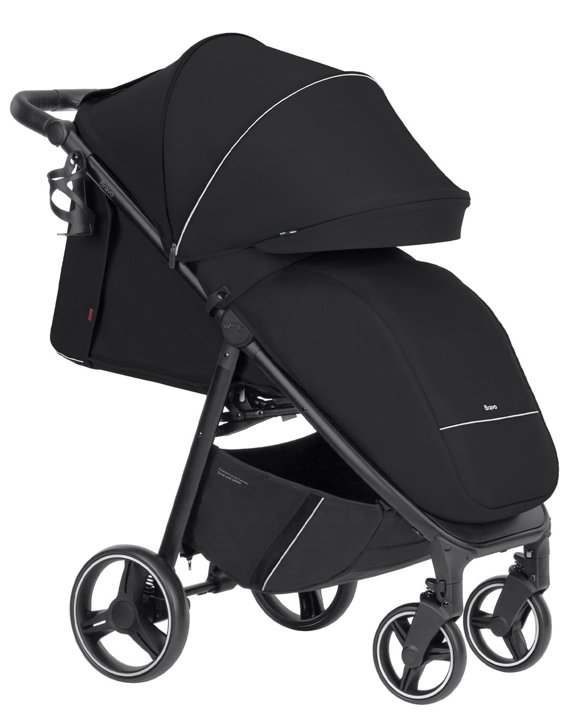 Коляска прогулочная Carrello Bravo 8512 Pure Black