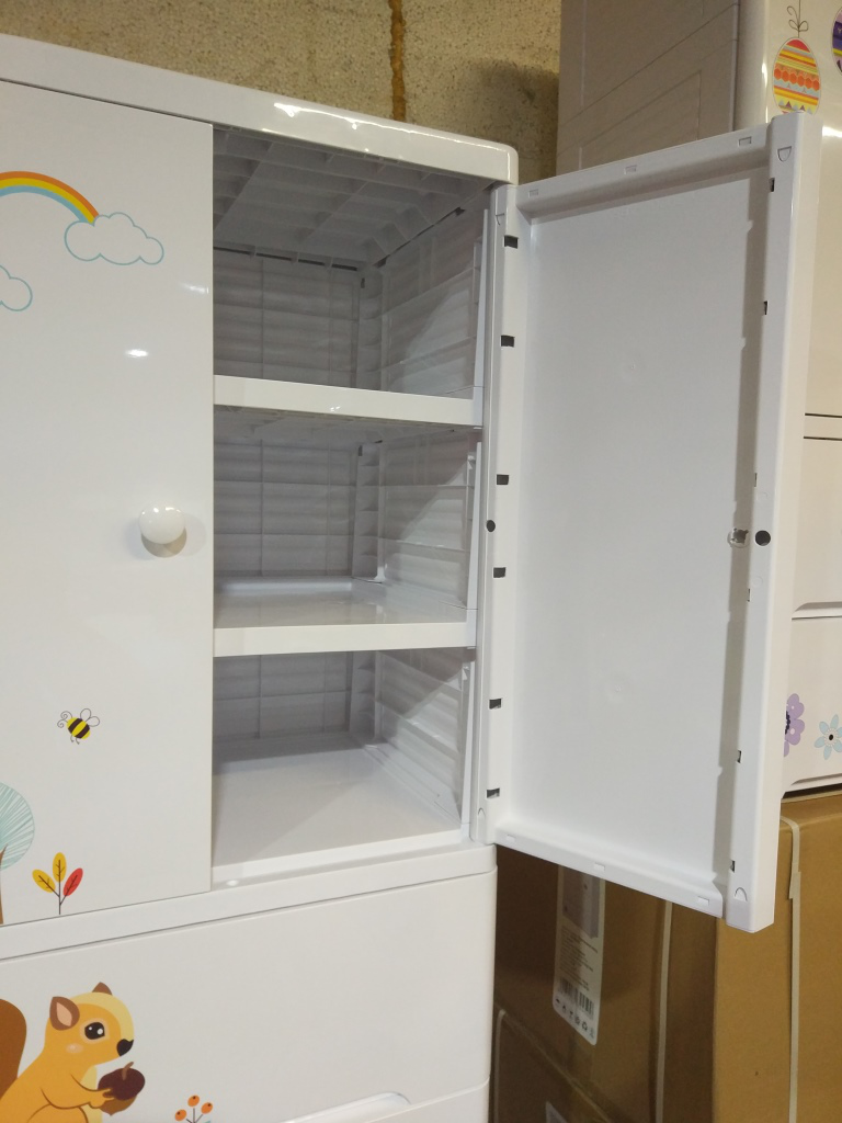 Комод пластиковый "Игрушки" (ящики и полки), SG06С35