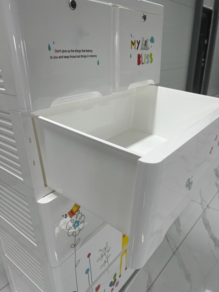 Комод пластиковый Жираф, 5 секций