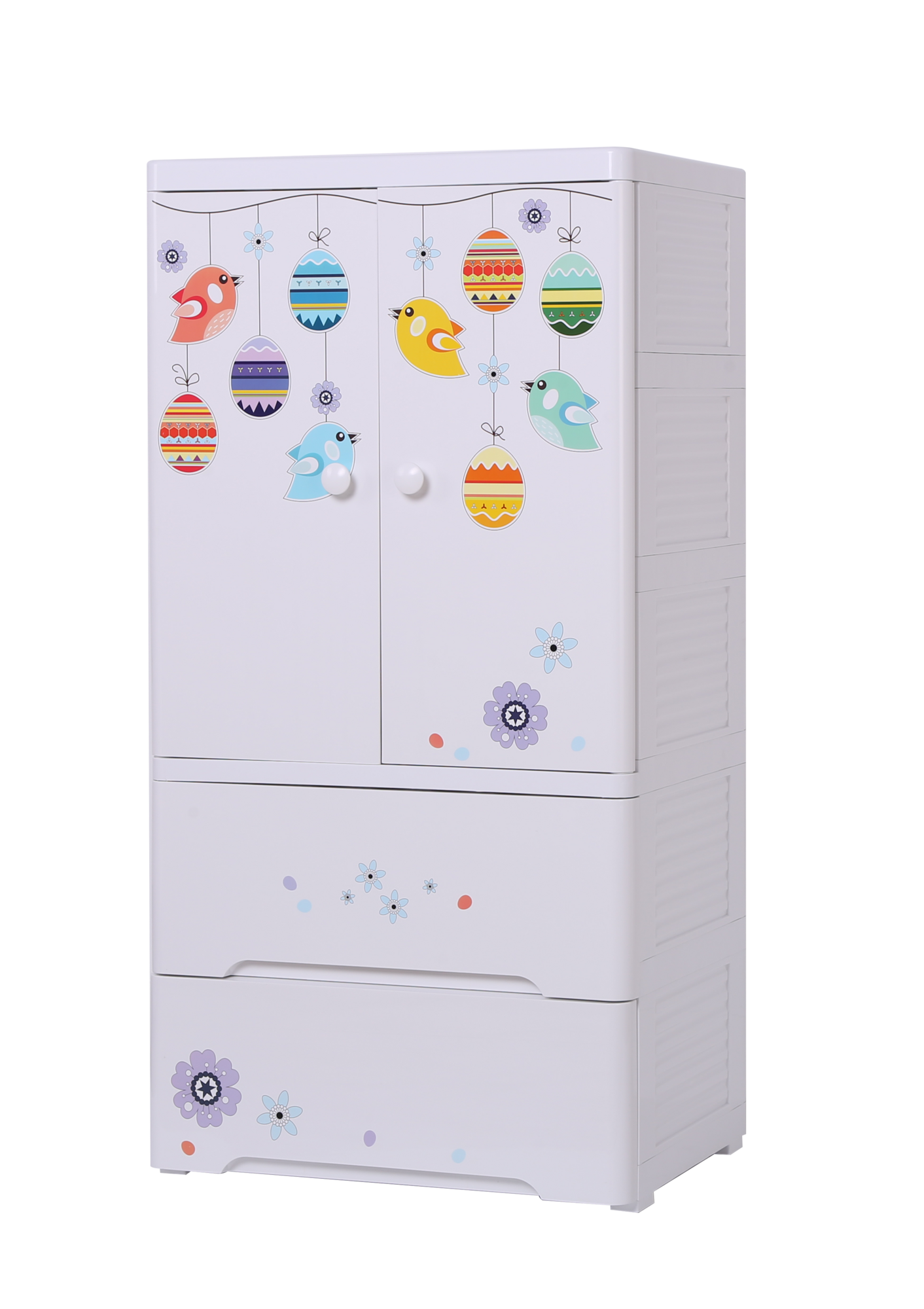 Комод пластиковый "Игрушки" (ящики и полки), SG06С35